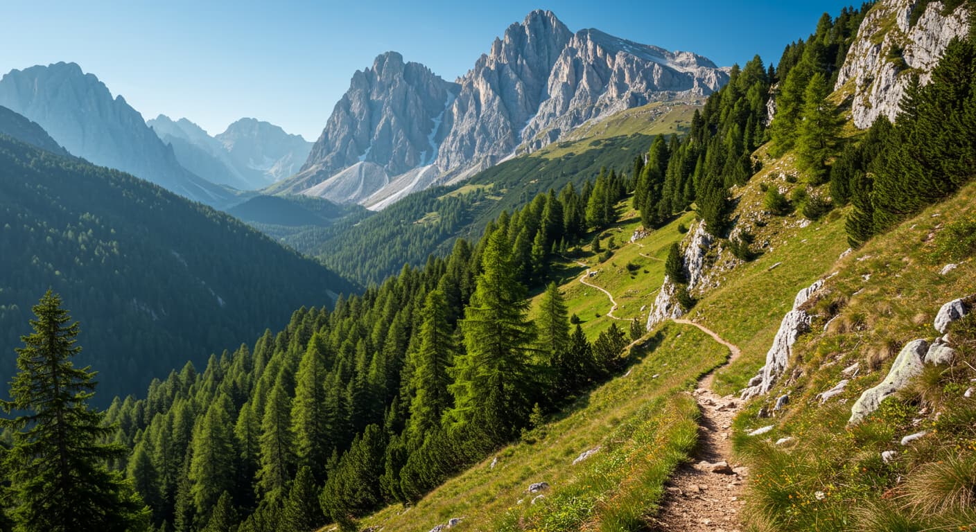 Mountain landscape showing scenic nature photography with peaks, valleys, and natural beauty