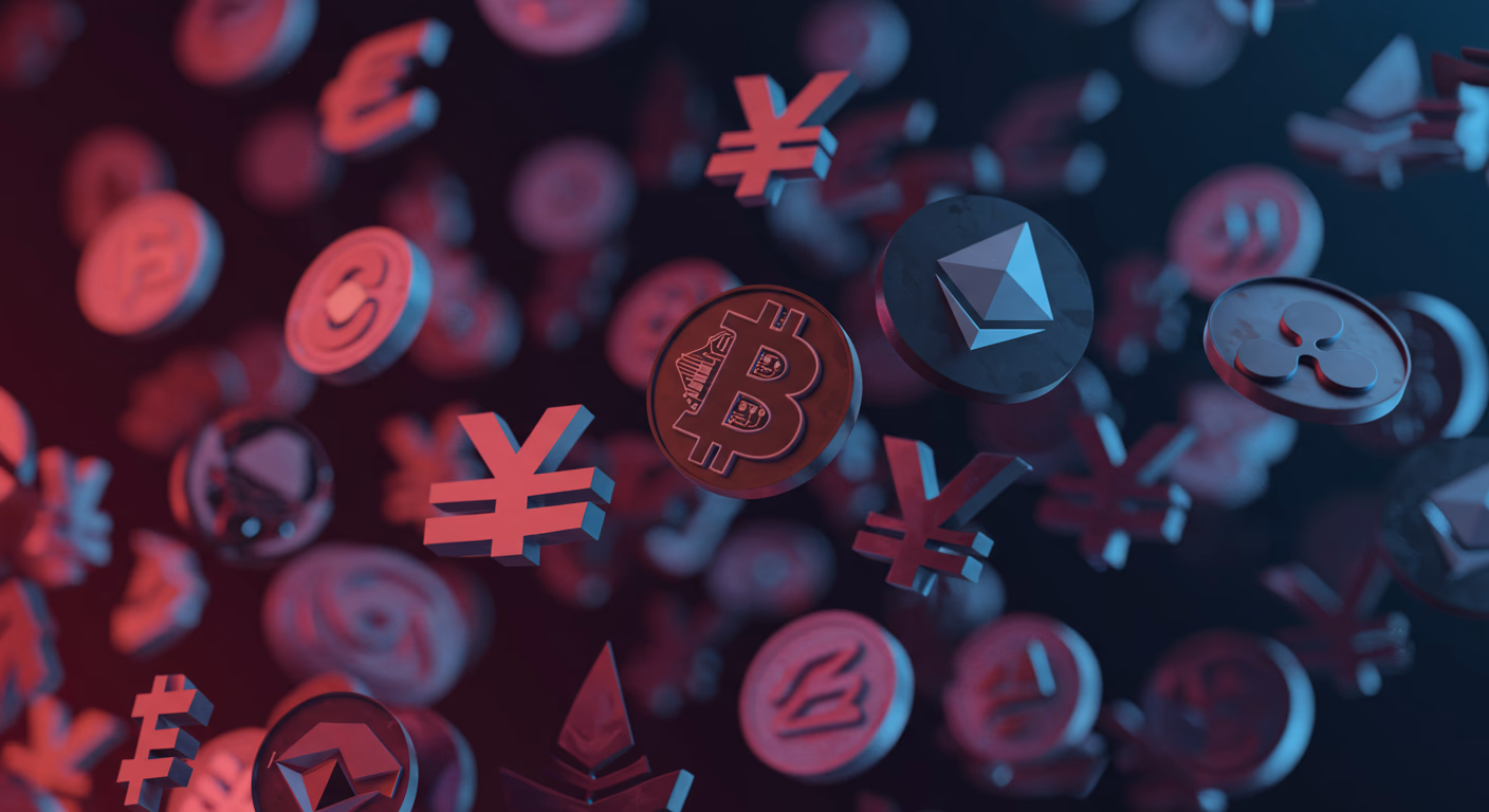 Bitcoin Cryptocurrency Symbol Digital Currency Icon Golden Bitcoin cryptocurrency symbol coin on dark background